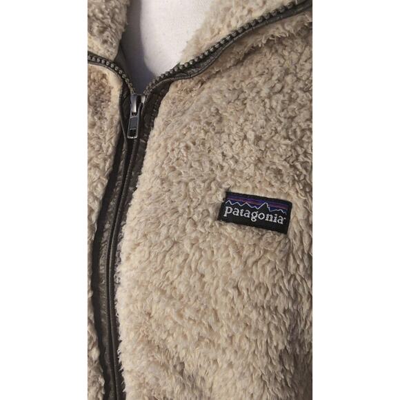 Patagonia Los Lobos teddy Sherpa fuzzy zip up lg - Picture 2 of 10